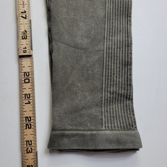Aeropostale Side Ribbed Green Athletic Leggings Size Small Athleisure Activewear - Picture 8 of 8